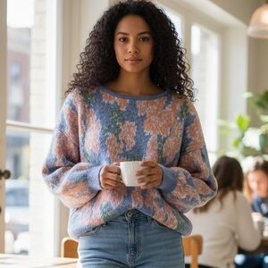 Sundance Kristan Floral Sweater
